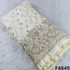 Dyeable Cutdana Pearl Zari Sequins Embroidered Shimmer Tissue Fabric-F4845